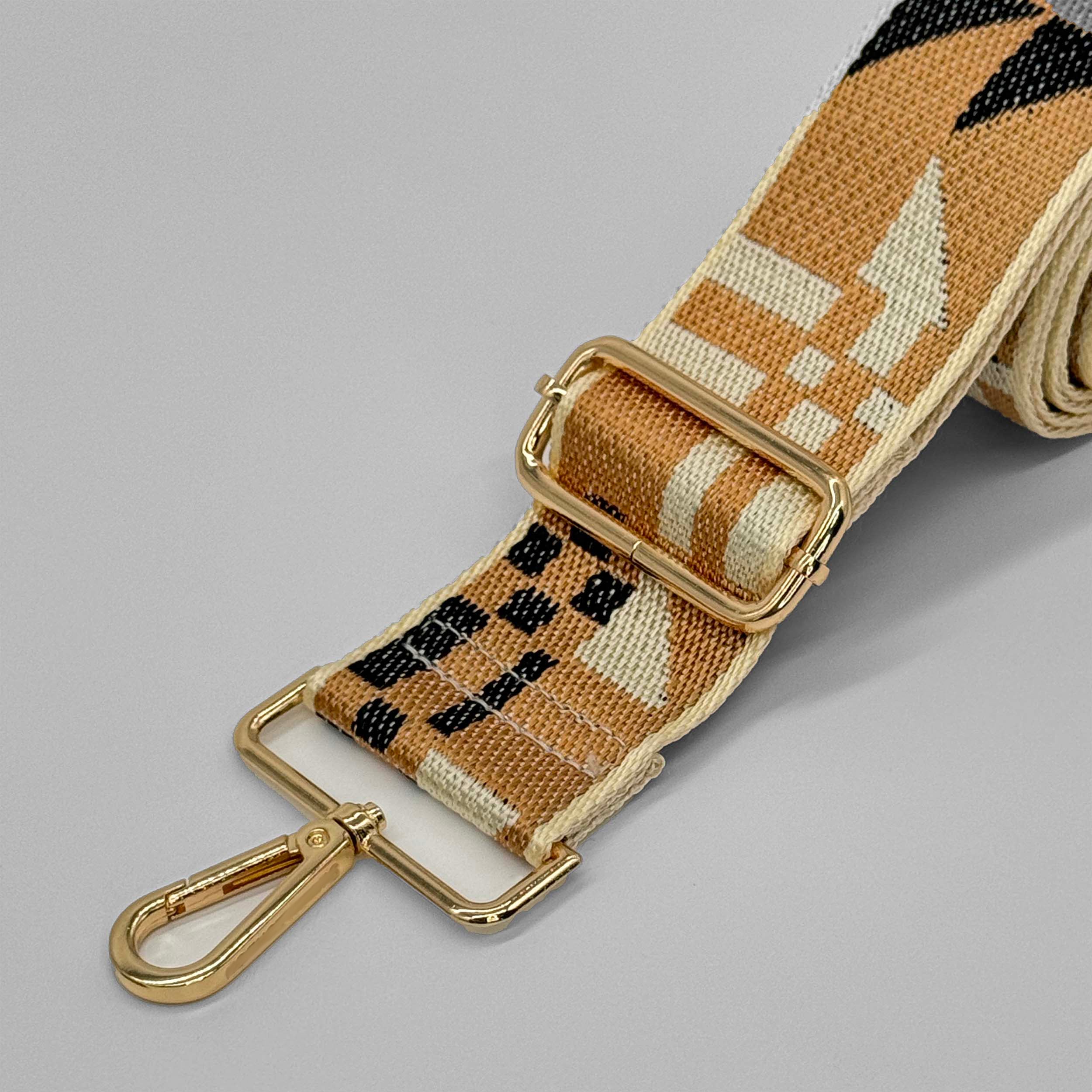 Goldener abstrakter Taschenriemen