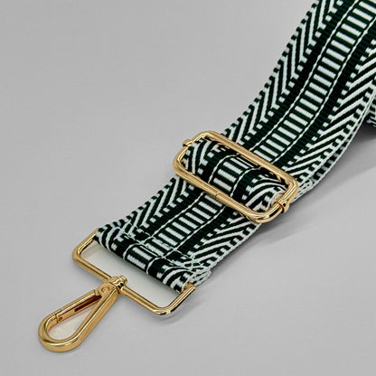 Grün gemusterter Taschenriemen