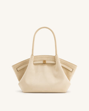 Nora Tote - Elfenbein (Weiches Wildleder)
