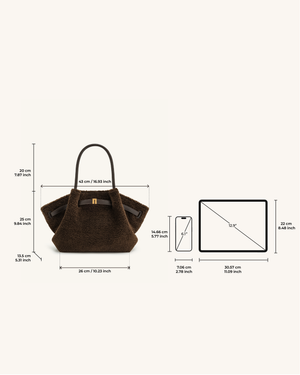 Nora Tote - Espresso (Plüsch)