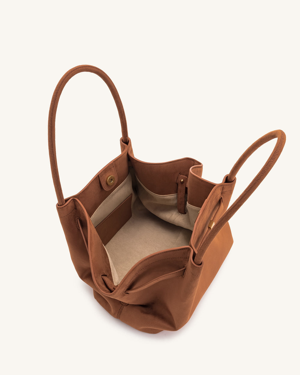 Nora Tote - Kakao (Weiches Wildleder)